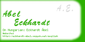 abel eckhardt business card